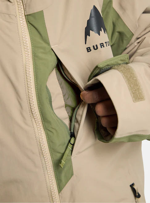 スノーボード ウェア バートン BURTON Hillslope Jacket Summit Taupe / Forest Moss キッズ 25-26 送料無料 日本正規品 予約商品 店頭受け取り可能
