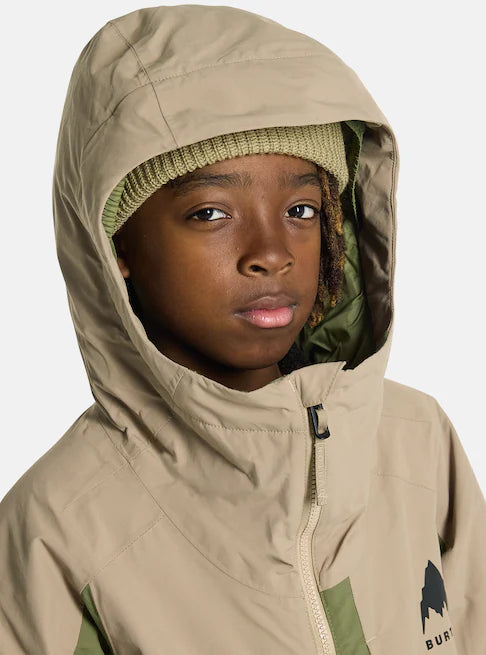 スノーボード ウェア バートン BURTON Hillslope Jacket Summit Taupe / Forest Moss キッズ 25-26 送料無料 日本正規品 予約商品 店頭受け取り可能
