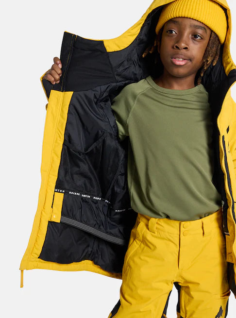 スノーボード ウェア バートン BURTON Hillslope Jacket Goldenrod / True Black キッズ 25-26 送料無料 日本正規品 予約商品 店頭受け取り可能