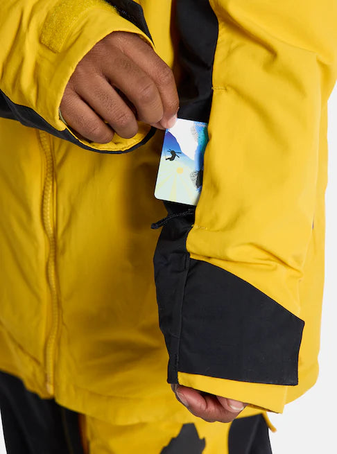 スノーボード ウェア バートン BURTON Hillslope Jacket Goldenrod / True Black キッズ 25-26 送料無料 日本正規品 予約商品 店頭受け取り可能