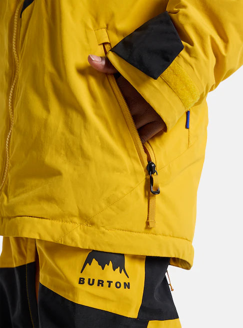スノーボード ウェア バートン BURTON Hillslope Jacket Goldenrod / True Black キッズ 25-26 送料無料 日本正規品 予約商品 店頭受け取り可能