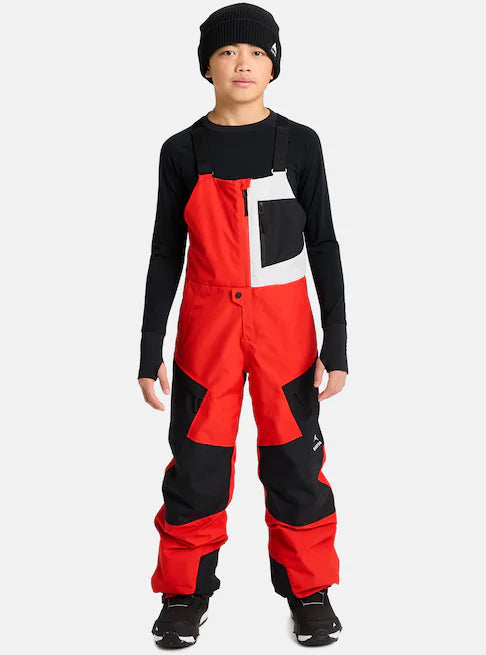 スノーボード ウェア バートン BURTON Powline GORE-TEX 2L Bib Pants Flame Scarlet / True Black キッズ 25-26 送料無料 日本正規品 予約商品 店頭受け取り可能