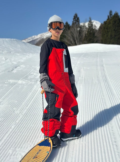 スノーボード ウェア バートン BURTON Powline GORE-TEX 2L Bib Pants Flame Scarlet / True Black キッズ 25-26 送料無料 日本正規品 予約商品 店頭受け取り可能