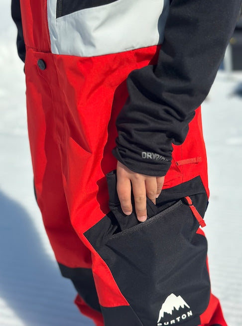 スノーボード ウェア バートン BURTON Powline GORE-TEX 2L Bib Pants Flame Scarlet / True Black キッズ 25-26 送料無料 日本正規品 予約商品 店頭受け取り可能