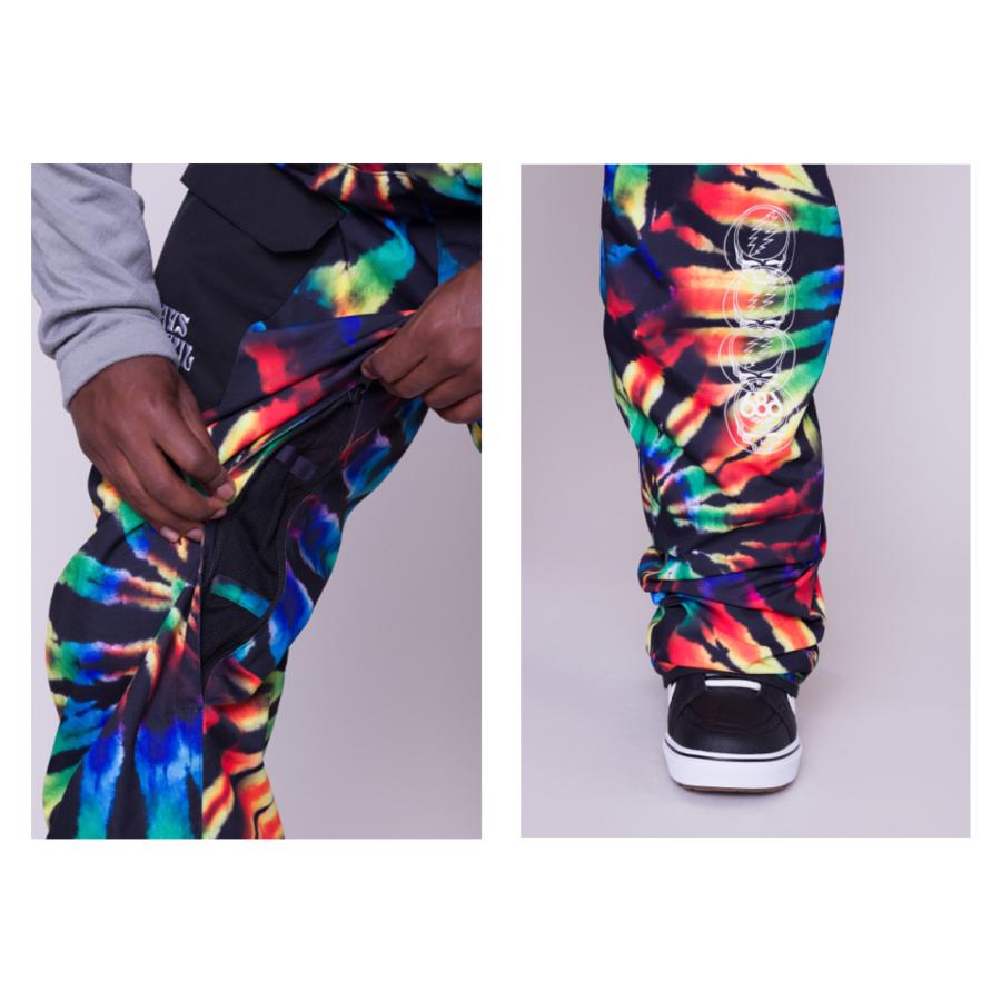 686 ロクハチロク MEN'S FRONTIER SHELL BIB Breen Nebula Colorblock 23-24 スノーボード ウェア