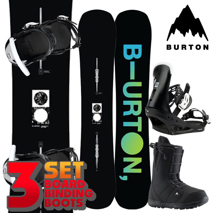 BURTON MEN'S バートン スノーボード - ビンディング - ブーツ 3点セット 23-24 INSTIGATOR PUREPOP