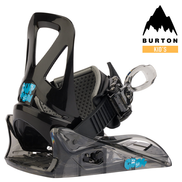 日本正規品 スノーボード バインディング バートン ミニ グロム ディスク 金具 23-24 BURTON KIDS' MINI GROM DISC Black バインディング キッズ 子供 スノボー