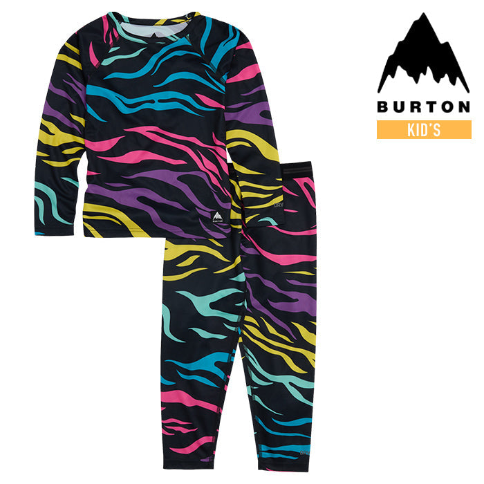 日本正規品 スノーボード バートン ベースレイヤー セット 23-24 BURTON TODDLERS' LIGHTWEIGHT BASE LAYER  SET Safari サファリ インナー 子供 キッズ