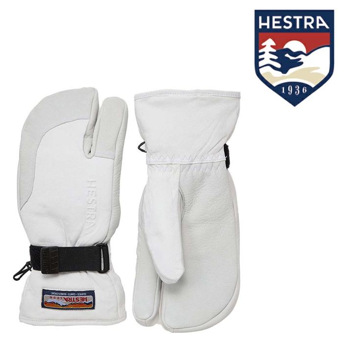 ヘストラ グローブ 23-24 HESTRA 3-Finger Full Leather Off White 30872 スノーボード スキー 手袋  日本正規品 予約