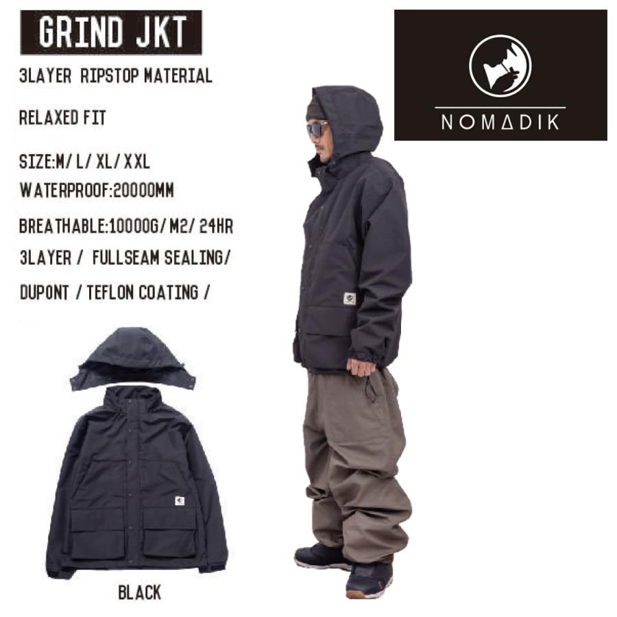 NOMADIK ノマディック ウェア ジャケット 23-24 GRIND JKT Black