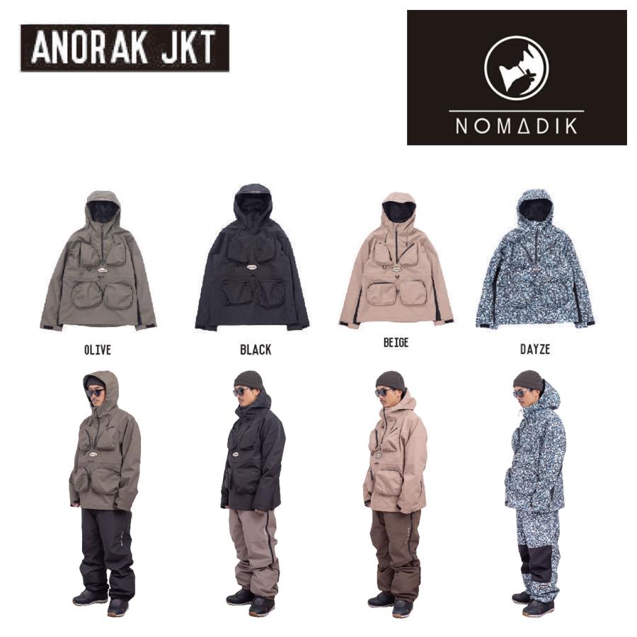 日本正規品 スノーボード ウェア ノマディック アノラック ジャケット 23-24 NOMADIK ANORAK JKT Beige UNISEX REGULAR FIT ユニセックス 男性 女性