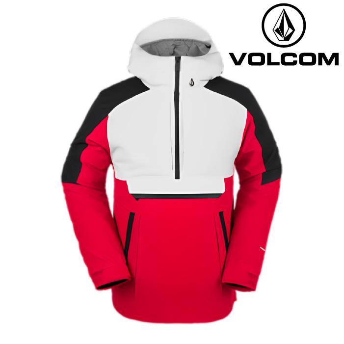 日本正規品 スノーボード ウェア ボルコム ジャケット 23-24 VOLCOM BRIGHTON PULLOVER RED-Red G0652408  MEN'S メンズ 男性 プルオーバー