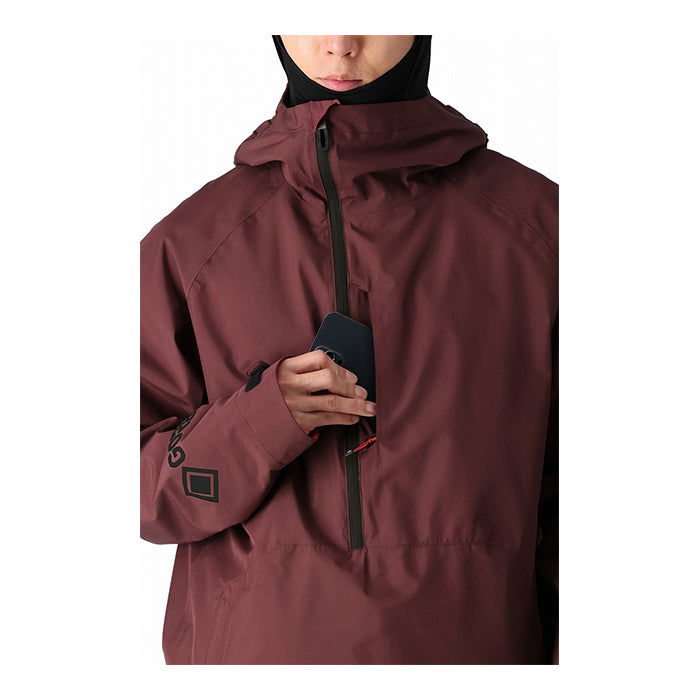 686 six eight six 24-25 Collection GORE-TEX FRAGMENT SHELL ANORAK 早期予約 スノーボード ウェア シックスエイトシックス ロクハチロク ゴアテックス スノーボードウェア カービング パウダー バックカントリー グラトリ メンズ