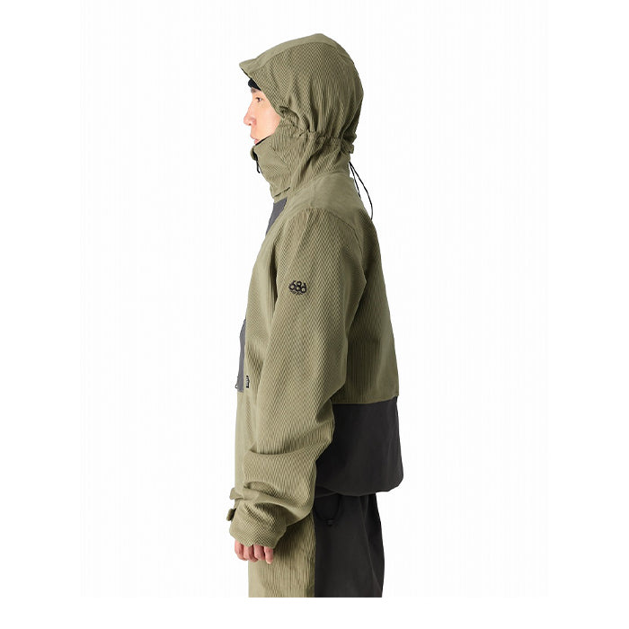 686 six eight six 24-25 Collection GHOST 2.5L SHELL ANORAK 早期予約 スノーボード ウェア シックスエイトシックス ロクハチロク スノーボードウェア カービング パウダー バックカントリー グラトリ メンズ