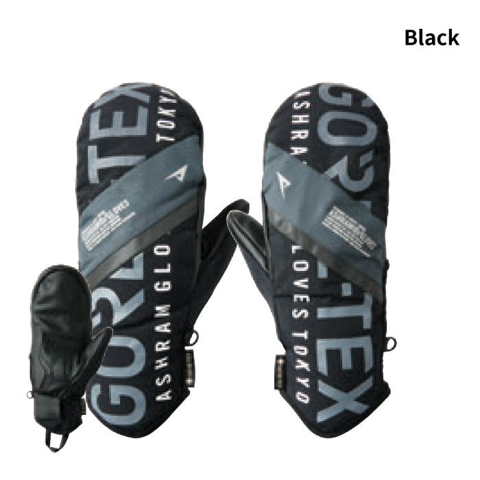 スノーボード ミット アシュラム ASHRAM PROFILE LOGO MITT White・Black・Lt Green Beige・Lt Brown Lt.Blue・Lt Grey 24-25 日本正規品
