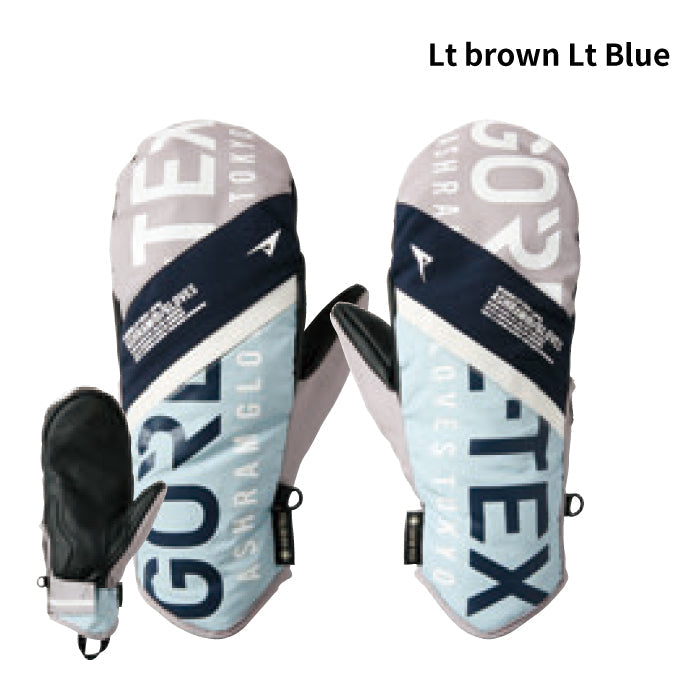 スノーボード ミット アシュラム ASHRAM PROFILE LOGO MITT White・Black・Lt Green Beige・Lt Brown Lt.Blue・Lt Grey 24-25 日本正規品