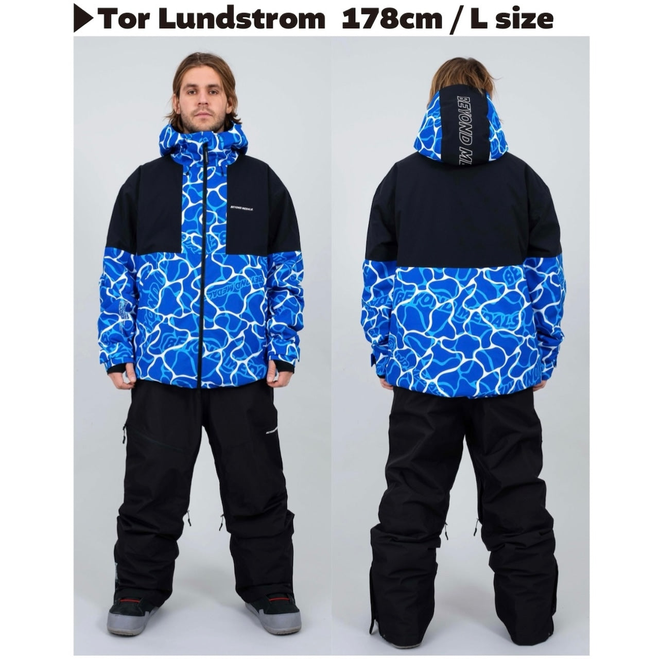 スノーボード ウェア ジャケット ビヨンドメダルズ BEYOND MEDALS FULLZIP JACKET 2L Blue メンズ レディース 24-25 日本正規品
