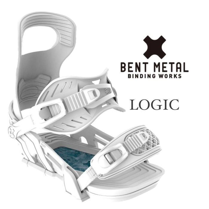 BENT METAL 24-25 LOGIC White ベントメタル ロジック メンズ パウダー バックカントリー カービング パーク フリーラン グラトリ スノーボード バインディング バインディング