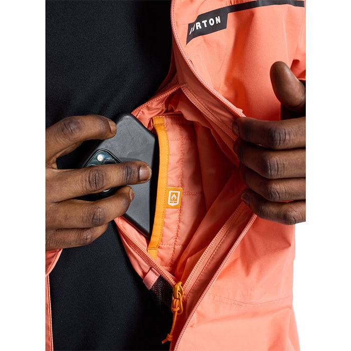 BURTON Men's Burton Pillowline GORE-TEX 2L Jacket Peach Echo バートン メンズウェア ゴアテックス ピローラインジャケット スノーボード ジャケット メンズ