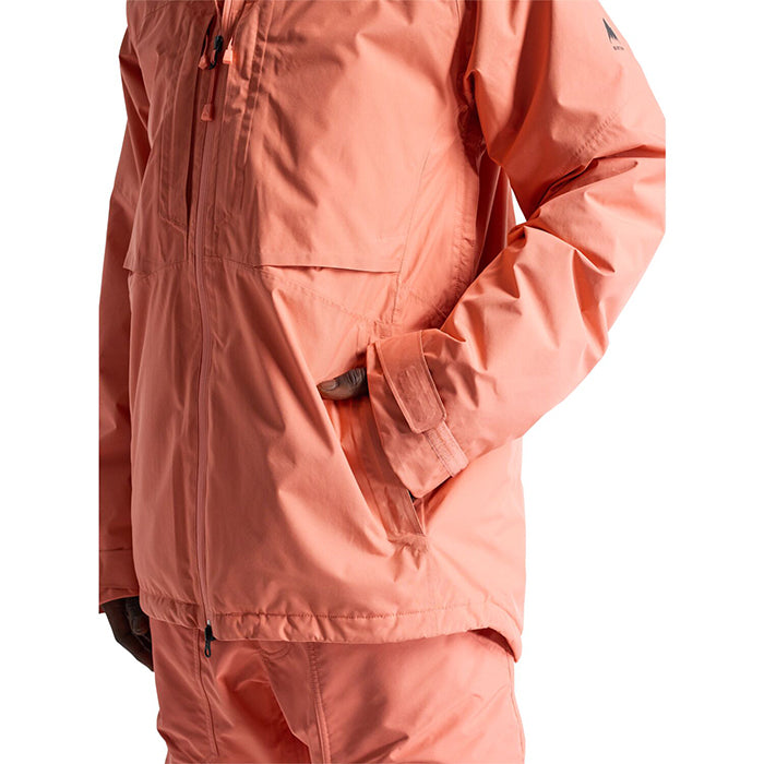 BURTON Men's Burton Pillowline GORE-TEX 2L Jacket Peach Echo バートン メンズウェア ゴアテックス ピローラインジャケット スノーボード ジャケット メンズ