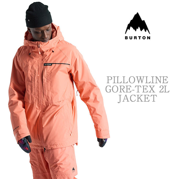 BURTON Men's Burton Pillowline GORE-TEX 2L Jacket Peach Echo バートン メンズウェア ゴアテックス ピローラインジャケット スノーボード ジャケット メンズ