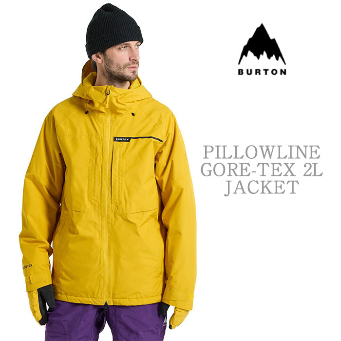 BURTON Men's Burton Pillowline GORE-TEX 2L Jacket Goldenrod バートン メンズウェア ゴアテックス ピローラインジャケット スノーボード ジャケット メンズ