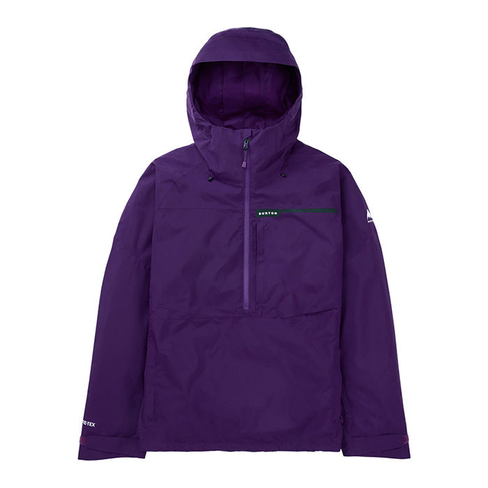BURTON Men's Burton Pillowline GORE-TEX 2L Anorak Jacket Imperial Purple バートン メンズウェア ゴアテックス ピローラインアノラックジャケット スノーボード アノラック ジャケット メンズ