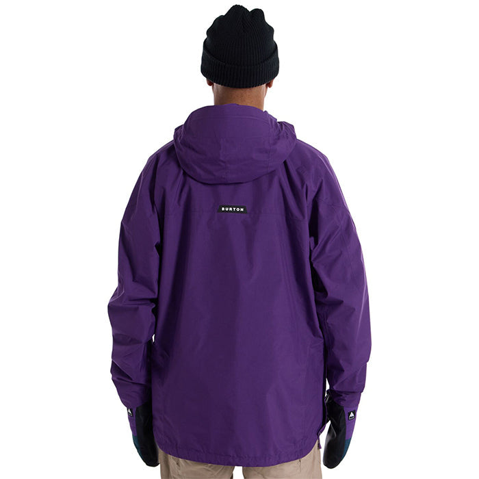 BURTON Men's Burton Pillowline GORE-TEX 2L Anorak Jacket Imperial Purple バートン メンズウェア ゴアテックス ピローラインアノラックジャケット スノーボード アノラック ジャケット メンズ