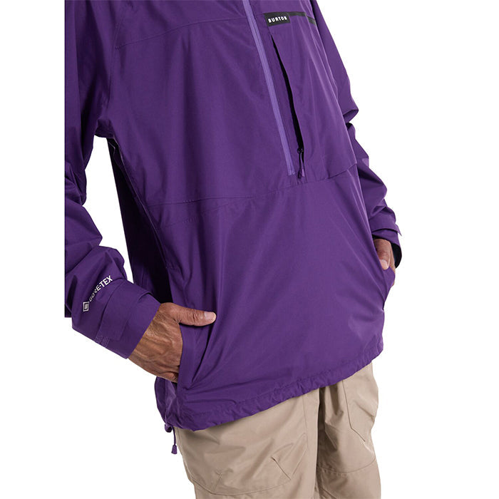 BURTON Men's Burton Pillowline GORE-TEX 2L Anorak Jacket Imperial Purple バートン メンズウェア ゴアテックス ピローラインアノラックジャケット スノーボード アノラック ジャケット メンズ