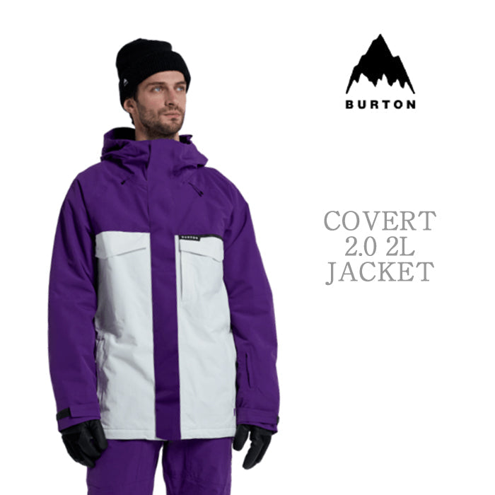 BURTON Men's Burton Covert 2L Jacket 2.0 Imperial Purple バートン メンズウェア コバートジャケット スノーボード ジャケット メンズ