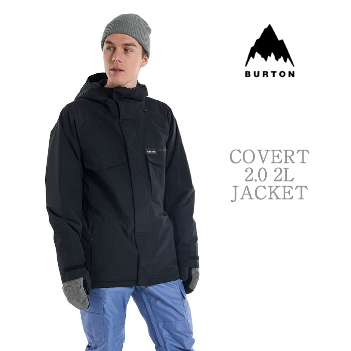 BURTON Men's Burton Covert 2L Jacket 2.0 True Black バートン メンズウェア コバートジャケット スノーボード ジャケット メンズ