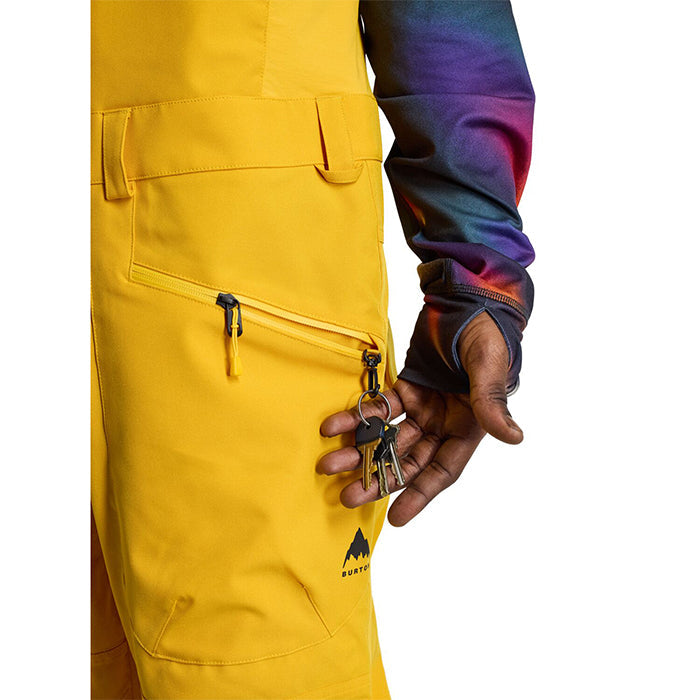 BURTON Men's Burton Reserve 2L Bib Pants Goldenrod バートン メンズウェア リザーブビブパンツ スノーボード ビブパンツ メンズ