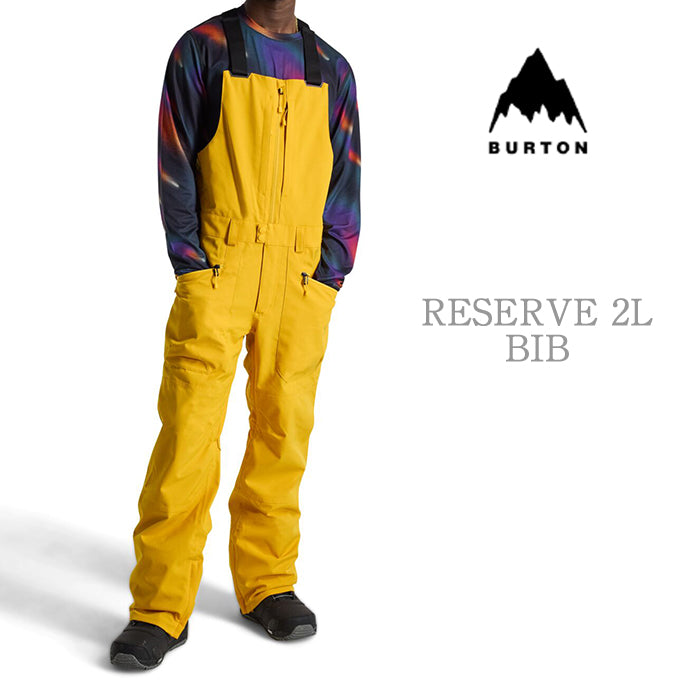 BURTON Men's Burton Reserve 2L Bib Pants Goldenrod バートン メンズウェア リザーブビブパンツ スノーボード ビブパンツ メンズ