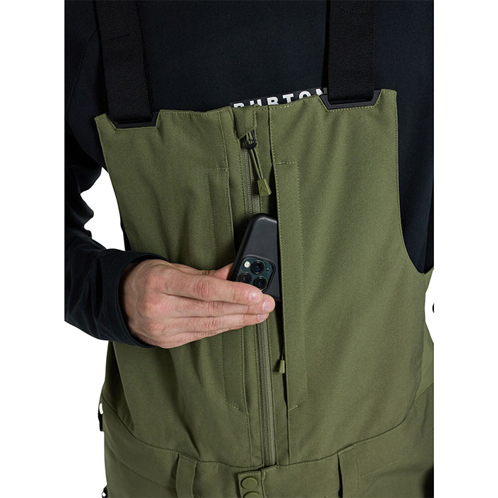 BURTON Men's Burton Reserve 2L Bib Pants Forest Moss バートン メンズウェア リザーブビブパンツ スノーボード ビブパンツ メンズ