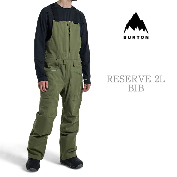 BURTON Men's Burton Reserve 2L Bib Pants Forest Moss バートン メンズウェア リザーブビブパンツ スノーボード ビブパンツ メンズ