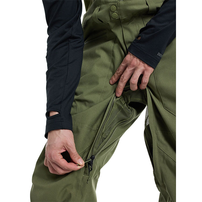 BURTON Men's Burton Reserve 2L Bib Pants Forest Moss バートン メンズウェア リザーブビブパンツ スノーボード ビブパンツ メンズ