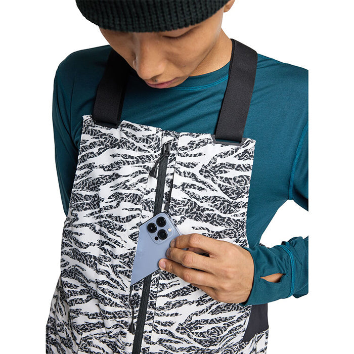 BURTON Men's Burton Reserve 2L Bib Pants Zebra Camo バートン メンズウェア リザーブビブパンツ スノーボード ビブパンツ メンズ