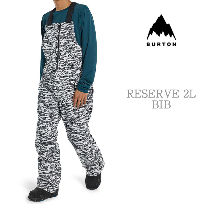 BURTON Men's Burton Reserve 2L Bib Pants Zebra Camo バートン メンズウェア リザーブビブパンツ スノーボード ビブパンツ メンズ