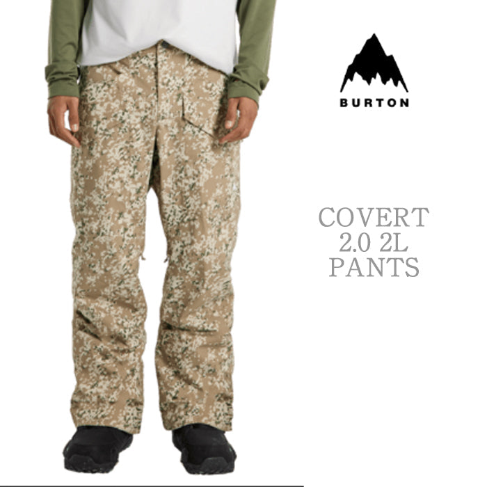 BURTON Men's Burton Covert Pants 2.0 Snowfall Camo バートン メンズウェア コバートパンツ スノーボード パンツ メンズ