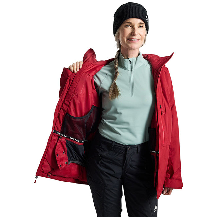 BURTON Women's Burton Pillowline GORE-TEX 2L Jacket Deep Red バートン ウイメンズウェア ピローラインジャケット ゴアテックス スノーボード ジャケット レディース