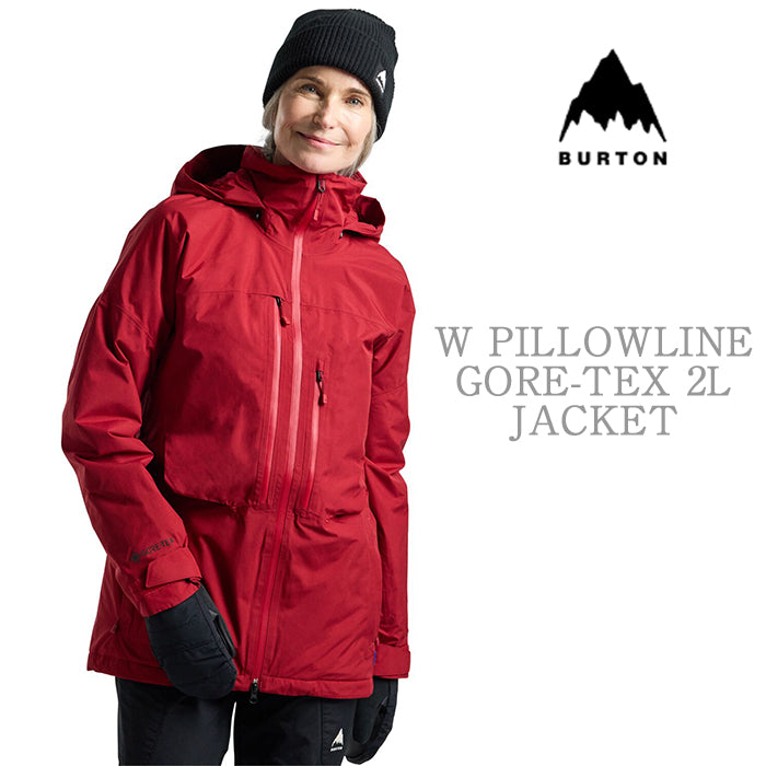 BURTON Women's Burton Pillowline GORE-TEX 2L Jacket Deep Red バートン ウイメンズウェア ピローラインジャケット ゴアテックス スノーボード ジャケット レディース