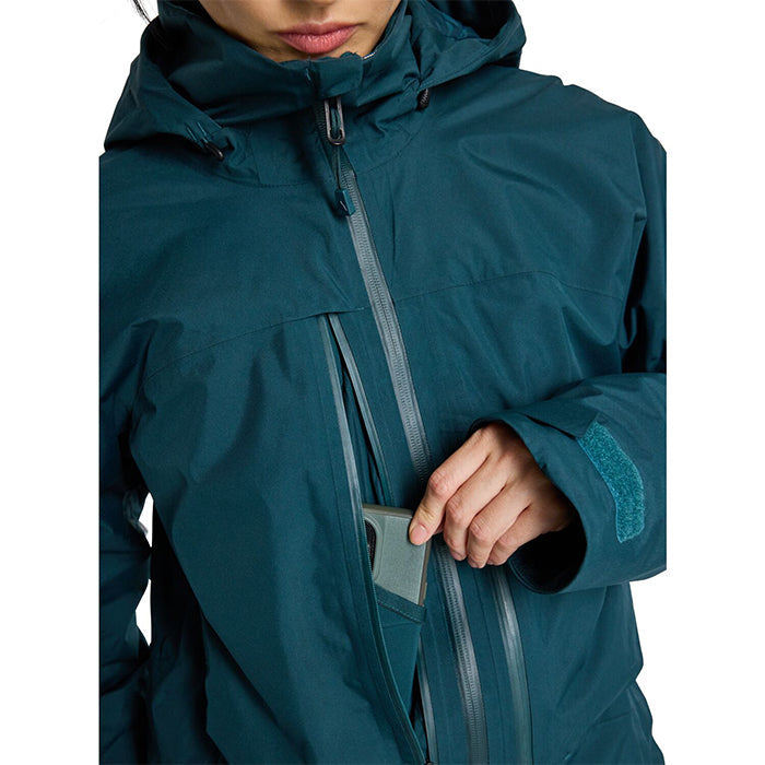 BURTON Women's Burton Pillowline GORE-TEX 2L Jacket Deep Emerald バートン ウイメンズウェア ピローラインジャケット ゴアテックス スノーボード ジャケット レディース