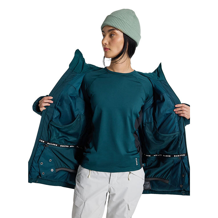 BURTON Women's Burton Pillowline GORE-TEX 2L Jacket Deep Emerald バートン ウイメンズウェア ピローラインジャケット ゴアテックス スノーボード ジャケット レディース