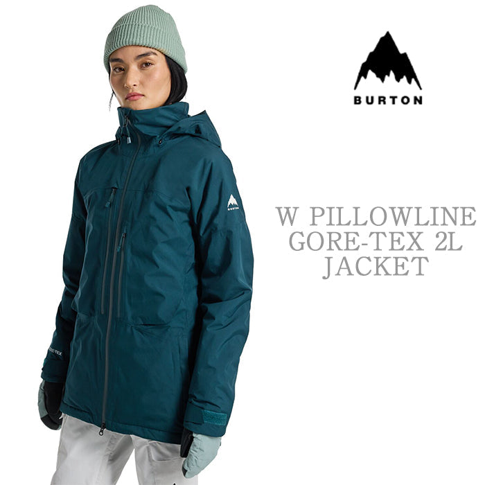 BURTON Women's Burton Pillowline GORE-TEX 2L Jacket Deep Emerald バートン ウイメンズウェア ピローラインジャケット ゴアテックス スノーボード ジャケット レディース