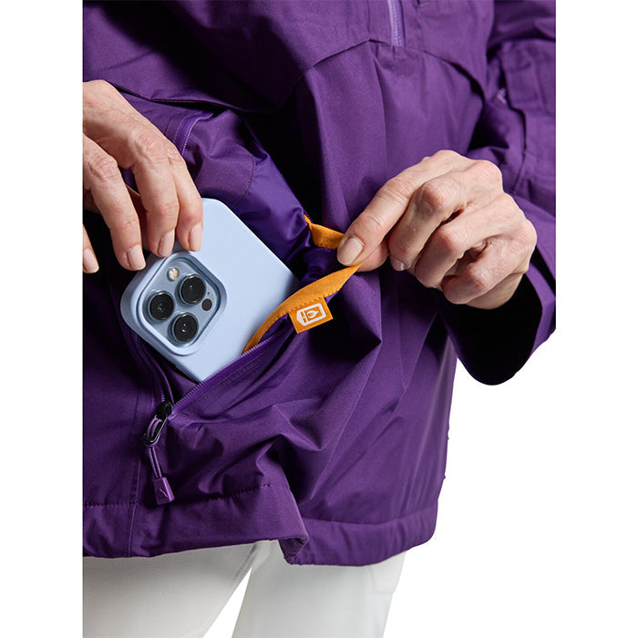 BURTON Women's Burton Pillowline GORE-TEX 2L Anorak Jacket Imperial Purple バートン ウイメンズウェア ピローラインアノラックジャケット ゴアテックス スノーボード ジャケット レディース