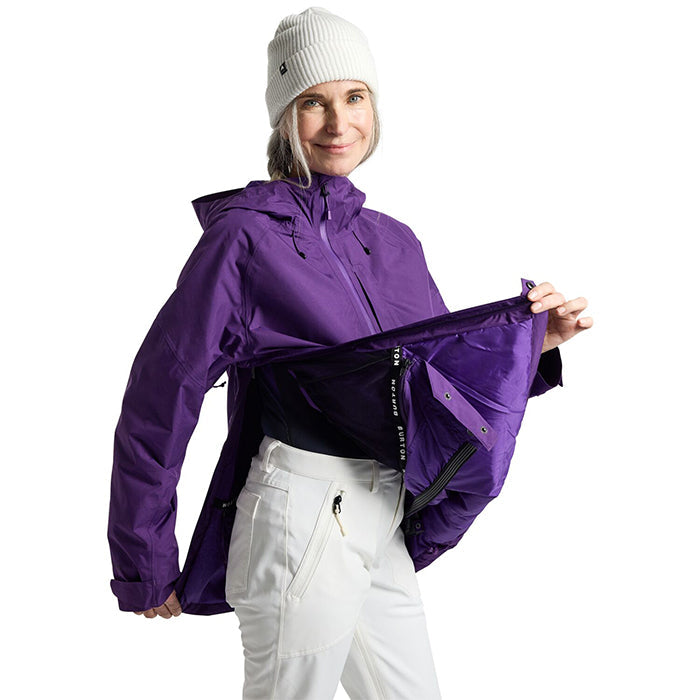 BURTON Women's Burton Pillowline GORE-TEX 2L Anorak Jacket Imperial Purple バートン ウイメンズウェア ピローラインアノラックジャケット ゴアテックス スノーボード ジャケット レディース