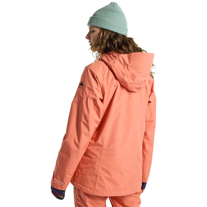BURTON Women's Burton Pillowline GORE-TEX 2L Anorak Jacket Peach Echo バートン ウイメンズウェア ピローラインアノラックジャケット ゴアテックス スノーボード ジャケット レディース