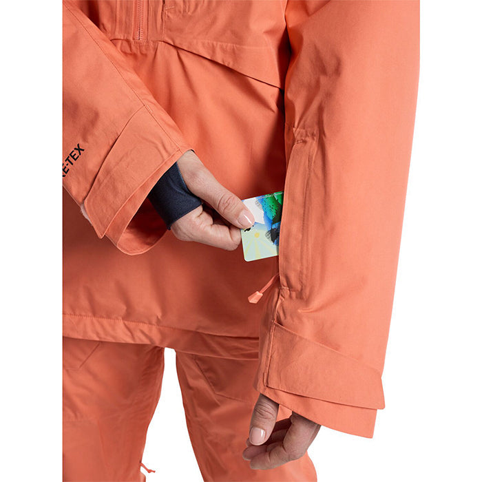 BURTON Women's Burton Pillowline GORE-TEX 2L Anorak Jacket Peach Echo バートン ウイメンズウェア ピローラインアノラックジャケット ゴアテックス スノーボード ジャケット レディース