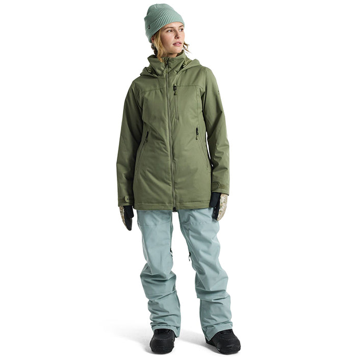 BURTON Women's Burton Lelah 2L Jacket Forest Moss バートン ウイメンズウェア レラジャケット スノーボード ジャケット レディース