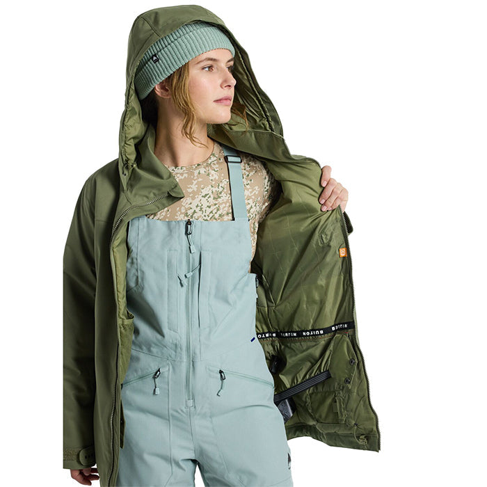 BURTON Women's Burton Lelah 2L Jacket Forest Moss バートン ウイメンズウェア レラジャケット スノーボード ジャケット レディース